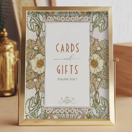 カード&ギフトサインヴィンテージアールヌーボーバイミュシャ ポスター