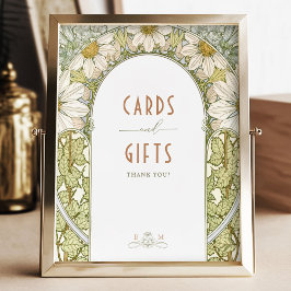 カード&ギフトサインヴィンテージアールヌーボーバイミュシャ ポスター