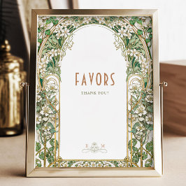 カード&ギフトサインヴィンテージアールヌーボーバイミュシャ ポスター