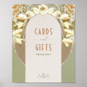 カード&ギフトサインヴィンテージアールヌーボーバイミュシャ ポスター (正面)