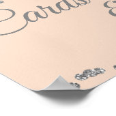 カード&ギフトシルバーフェイクグリッター紙吹雪赤面 ポスター (角)