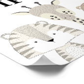 カード&ギフトジャングルサファリベイビーシャワー誕生日 ポスター (角)