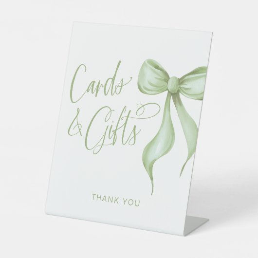 カード&ギフトセージ水の色の弓 台座サイン (正面)