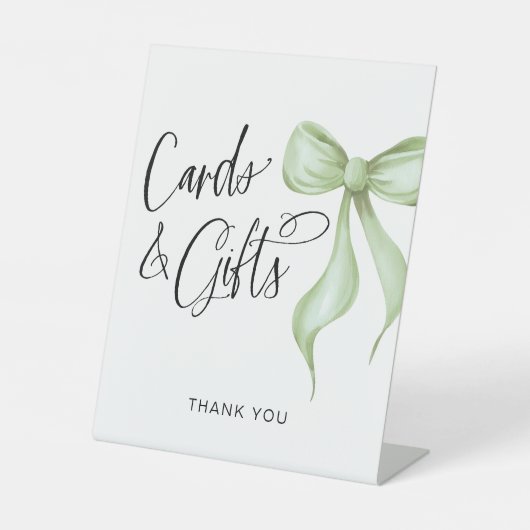 カード&ギフトセージ水の色の弓 台座サイン (正面)