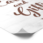 カード&ギフトヒマワリパーティー標識 ポスター (角)