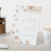 カード&ギフトピンク蝶ブライダルシャワー 台座サイン (インサイチュ)