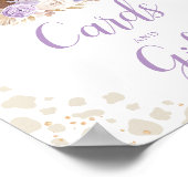 カード&ギフトボホハイランドカウパープル誕生日 ポスター (角)