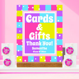 カード&ギフトレトロネオン卒業パーティー アクリルサイン