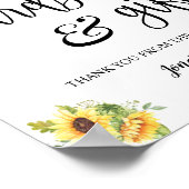 カード&ギフト ウェディング レセプション ひまわり サイン (角)