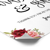 カード＆ギフト ウェディング レセプション ボヘミアンマルサラ サイン (角)