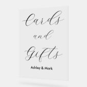 カード ギフト ウェディング 婚約 アクリルサイン (傾斜)