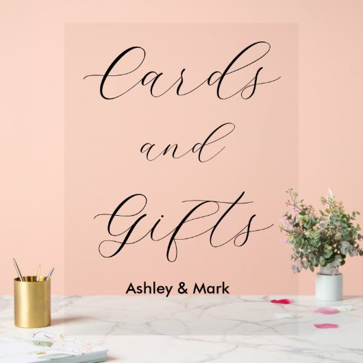 カード ギフト ウェディング 婚約 アクリルサイン (ウェディング)