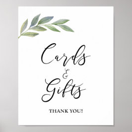 カード＆ギフト サイン オリーブの葉のグリーン