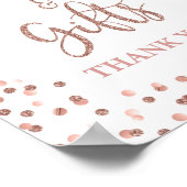 カード＆ギフト パーティー サイン ローズゴールド グリッター (角)