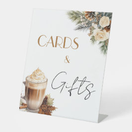 カード＆ギフト フラワーリング コーヒー ブライダルシャワー 台座サイン