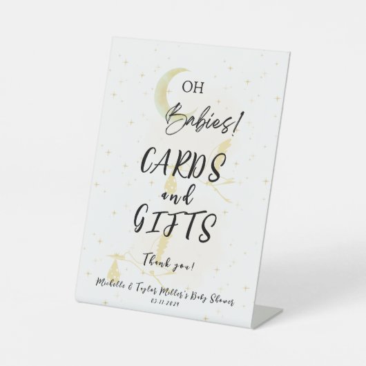 カード＆ギフト ベビーシャワー ペデスタル サイン (正面)