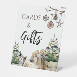 カード＆ギフト | ボヘミアンワインター ブライダルシャワーテーブル 台座サイン