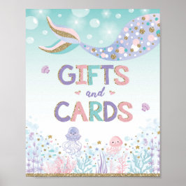 カード＆ギフト マーメイドの景品 海の中の装飾 ポスター