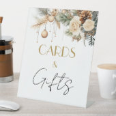 カード&ギフト 冬のクリスマス ブライダルシャワーテーブル 台座サイン (インサイチュ)