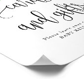 カード + ギフト 水彩 花 開花 パーソナライズド ポスター (角)