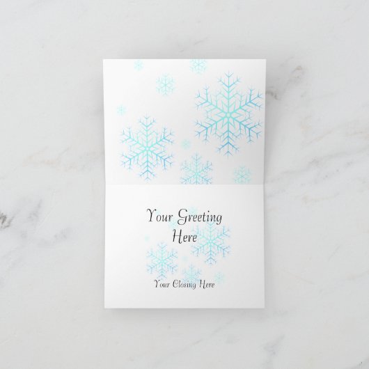 カード-クリスマスのシャム猫 シーズンカード (内部)