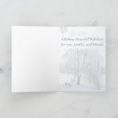 カード、クリスマス、新年 – 平和な休日 シーズンカード (内部)