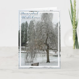 カード、クリスマス、新年-平和休暇 シーズンカード