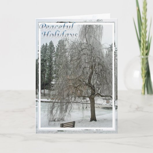カード、クリスマス、新年-平和休暇 シーズンカード (正面)