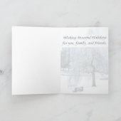 カード、クリスマス、新年-平和休暇 シーズンカード (内部)