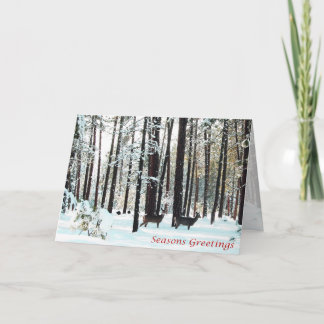 カード、クリスマス、新年、祝日 – 鹿 シーズンカード