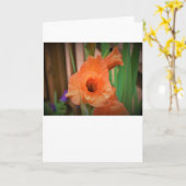 カード・グラジオリ カード (黄色い花)