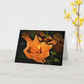 カード・グラジオリ カード (黄色い花)