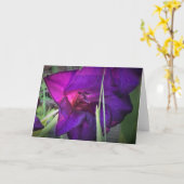 カード・グラジオリ カード (黄色い花)