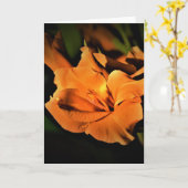 カード・グラジオリ カード (黄色い花)