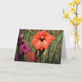 カード・グラジオリ カード (黄色い花)