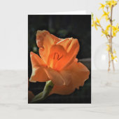 カード・グラジオリ カード (黄色い花)