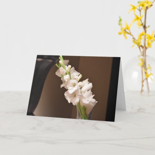 カード・グラジオリ カード (黄色い花)