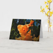 カード・グラジオリ カード (黄色い花)