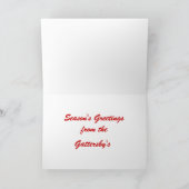 カード – グリーティング – ハッピーホリデーリース (内部)