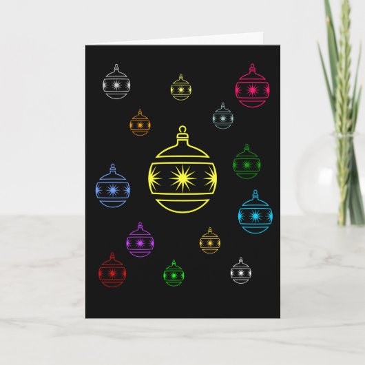 カード – グリーティング – ホリデーツリーオーナメント (正面)