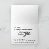 カード – グリーティング – 新しい海へのセーリング (内部)