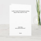カード – グリーティング – Woodpecker (裏面)
