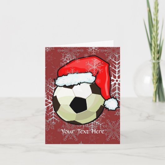 カード – サッカーボールクリスマス (正面)
