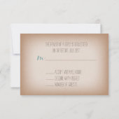 カード・ストック刺激を受けたな淡いブルーのランタンRSVP 出欠カード (裏面)