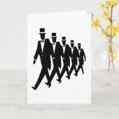 カード: タキシードの3月 カード (黄色い花)