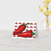 カード-チリのコショウ カード (黄色い花)