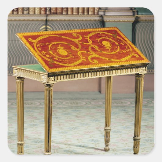 カード・テーブル, c.1770#カードテーブル# スクエアシール (正面)