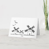 カード・ドン・キホーテ。12.7cm x 17.78cm カード (裏面)