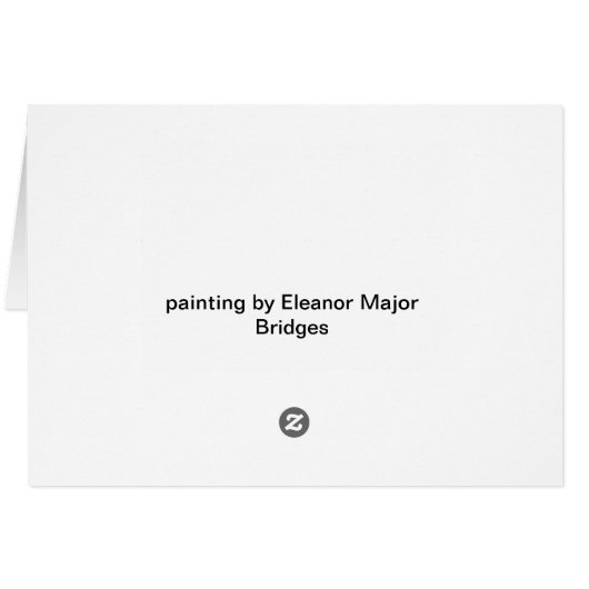 カード – バラの花瓶 (裏面横)