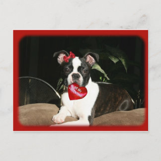 カード: バレンタインのブーイング シーズンポストカード